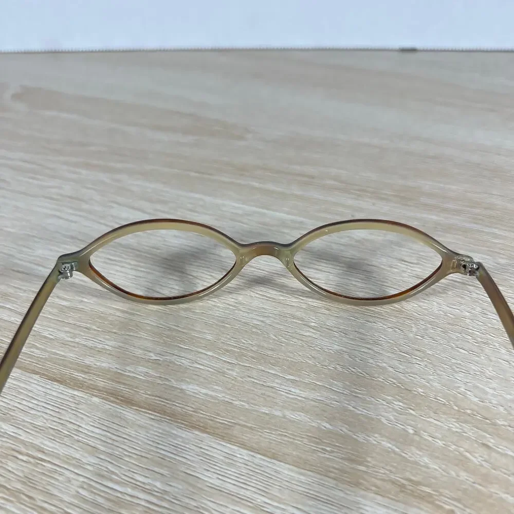 MiCrO shapes la Bella 45 Eyeglasses DAMAGED Brown Frames 45-17-135 Japan